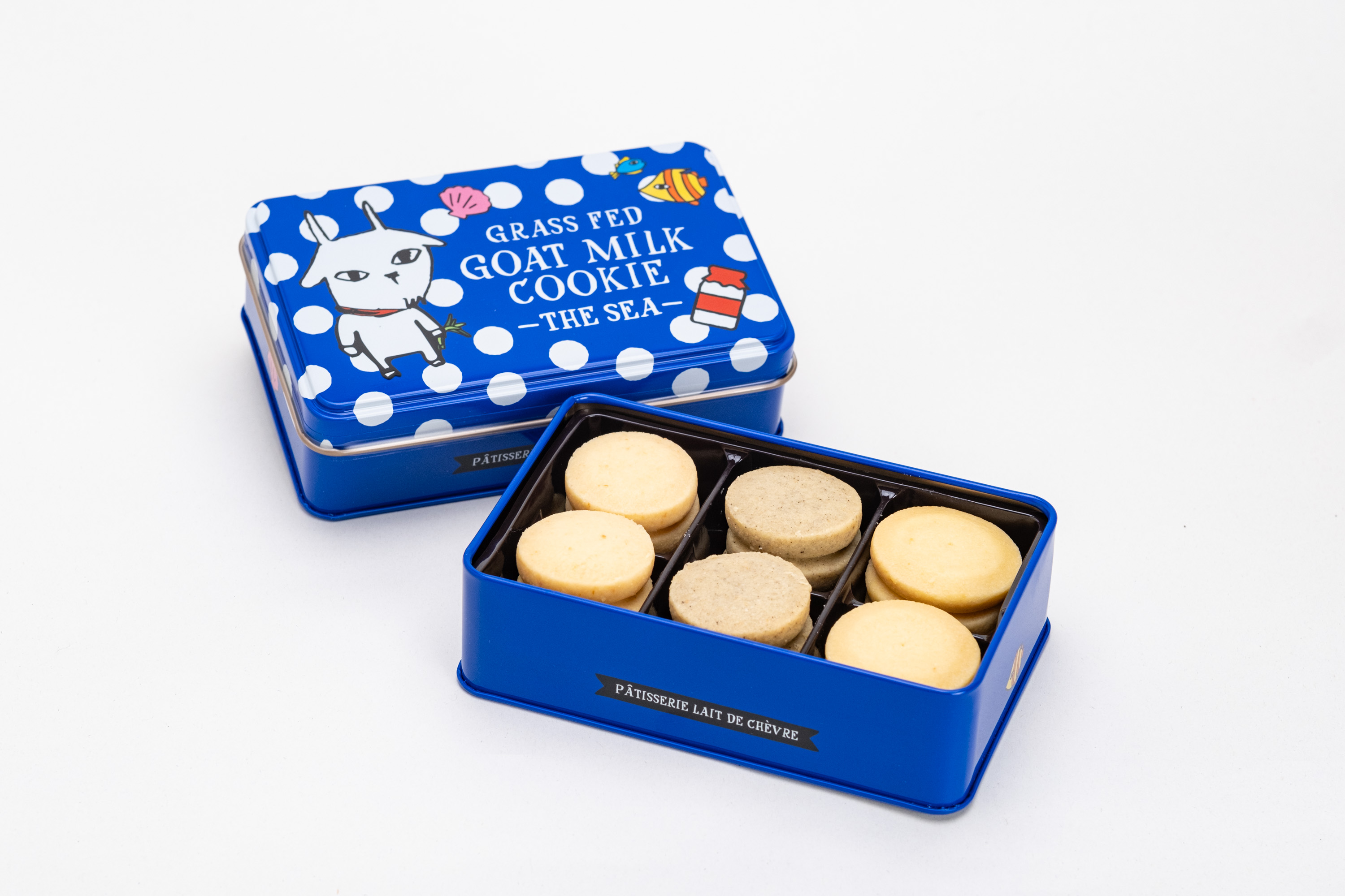 ヤギミルククッキー スイート海 青缶 | 暮らす仙台