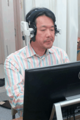 飲料摂取時における唾液反射の記録